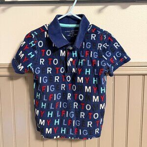 Tommy Hilfiger Short-Sleeve | 2T | Blue Polo with Branding